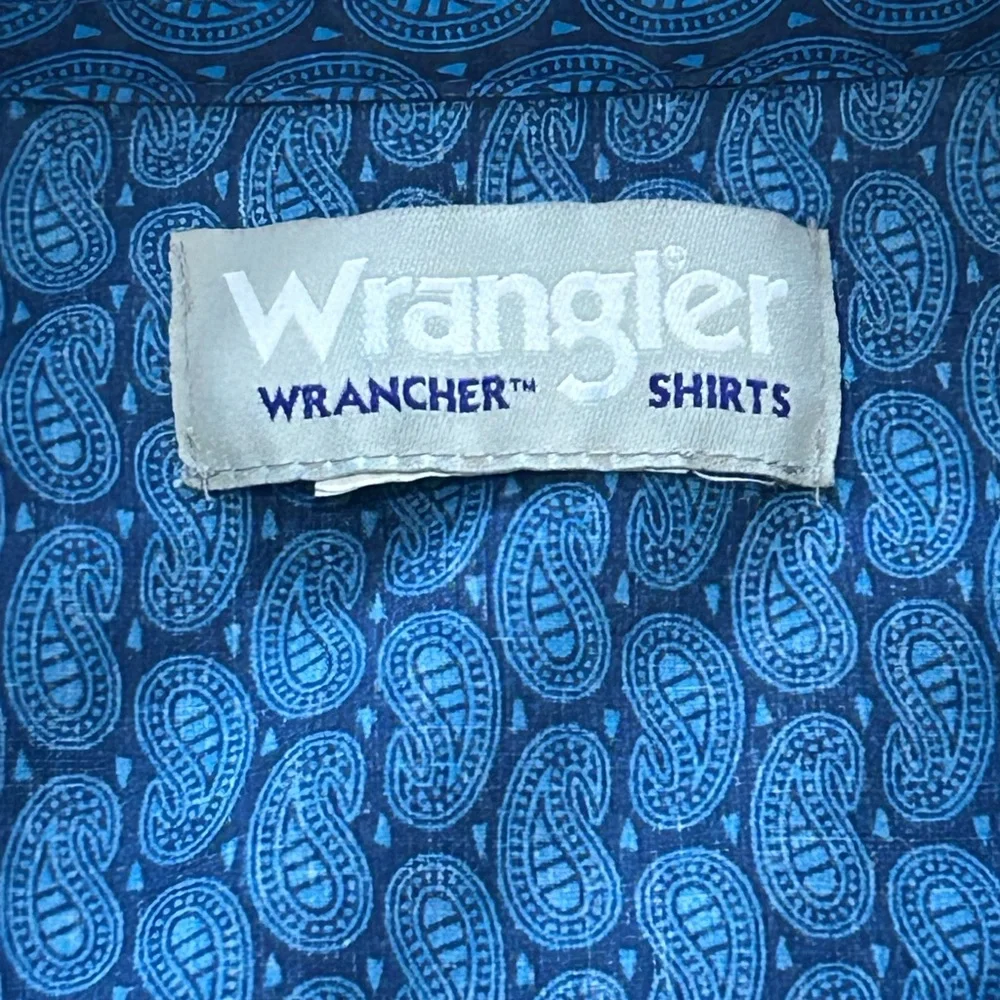 Vintage Wrangler Rancher Men’s Large Pearl Snap Shirt - Picture 5 of 7